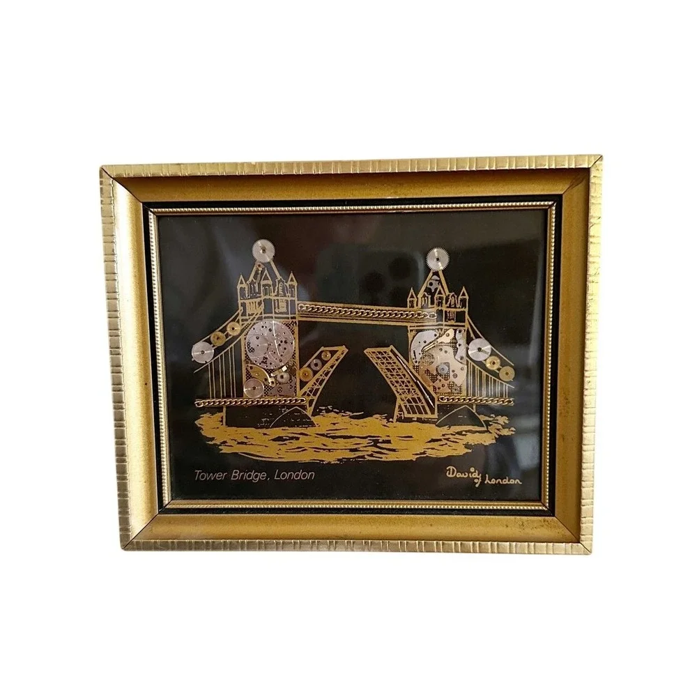 1983 David of London Gold Frame Tower Bridge Watch parts‎ Horological Montage